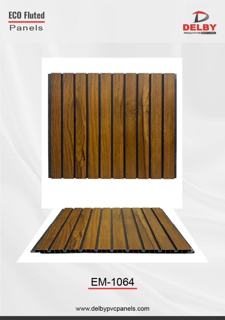 Fluted Panels -10 Flutes PVC Fluted Panels EM-1064 | Delby PVC Panels