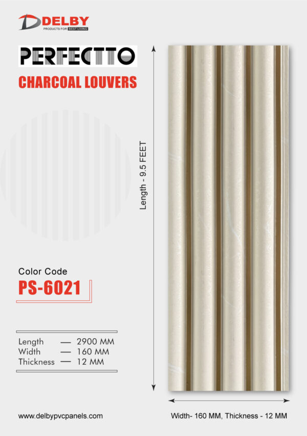 CHARCOAL LOUVERS-160MM