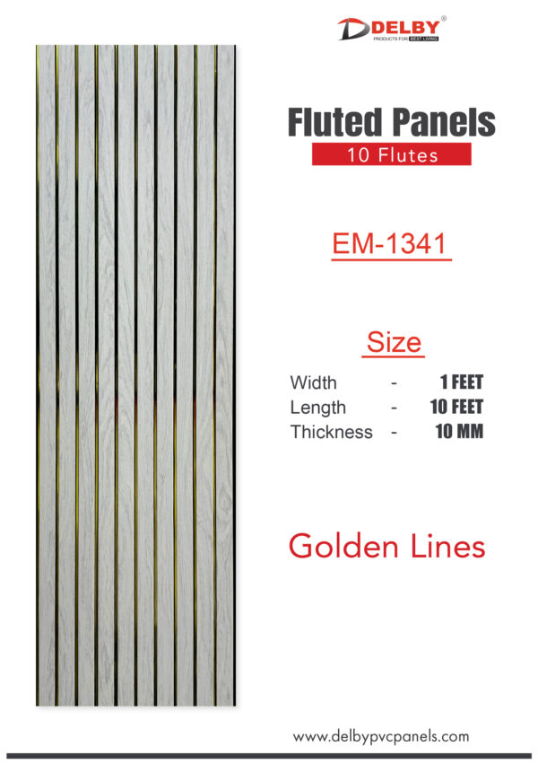 Eco Fluted Golden Lines