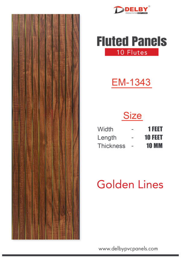 Eco Fluted Golden Lines