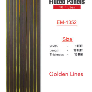 Eco Fluted Golden Lines