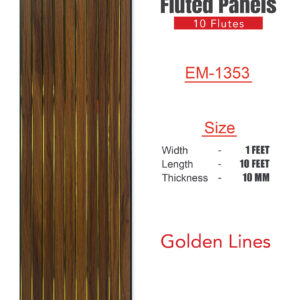 Eco Fluted Golden Lines