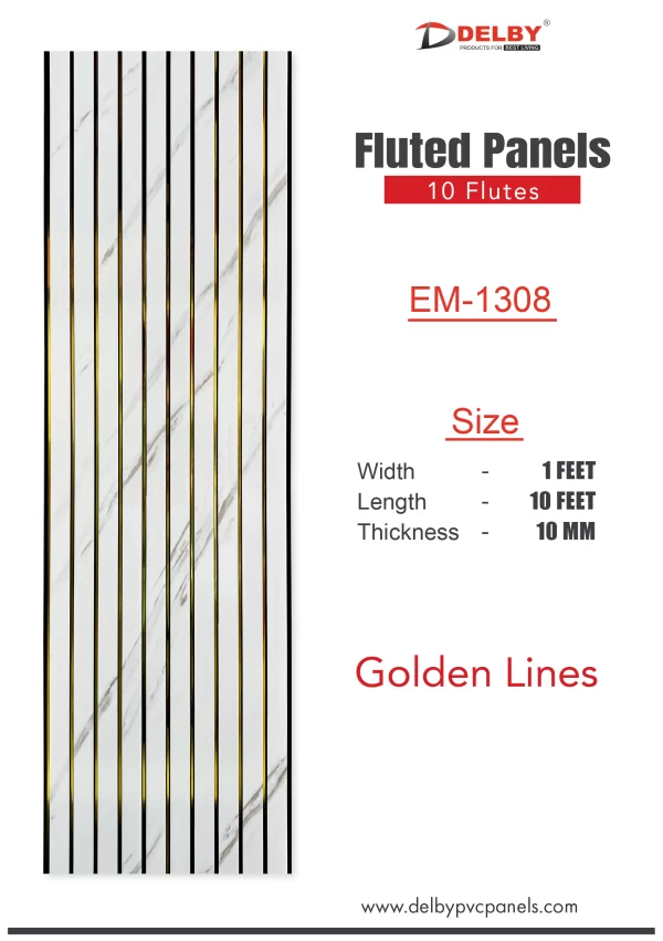 Eco Fluted Golden Line Series