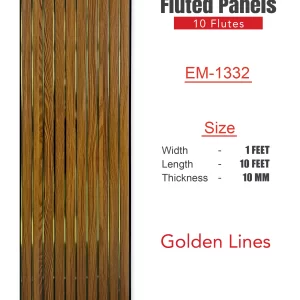 Eco Fluted Golden Line Series