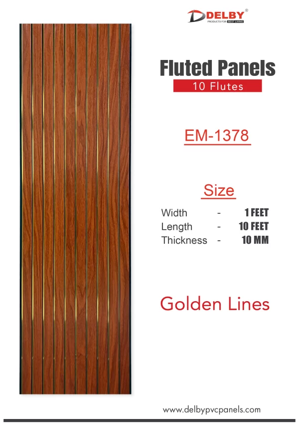 Eco Fluted Golden Line Series