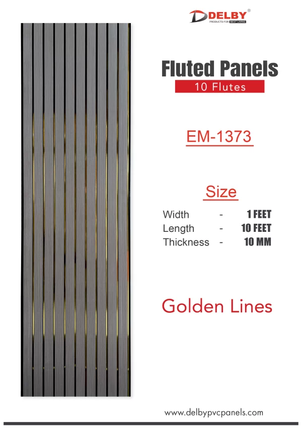 Eco Fluted Golden Lines