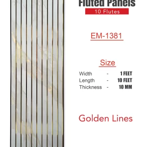 Eco Fluted Golden Lines