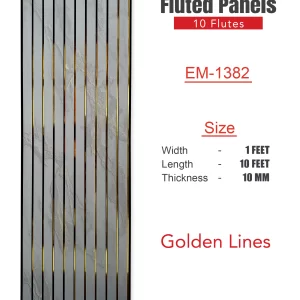 Eco Fluted Golden Lines