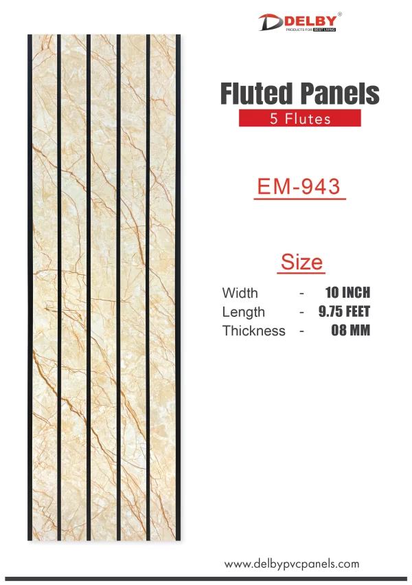 Eco Fluted Panels - 5 Flutes