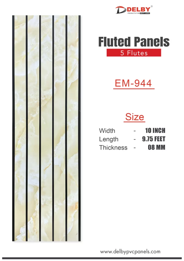 Eco Fluted Panels - 5 Flutes