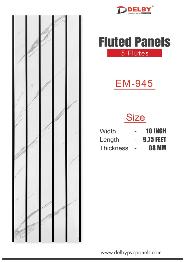 Eco Fluted Panels - 5 Flutes