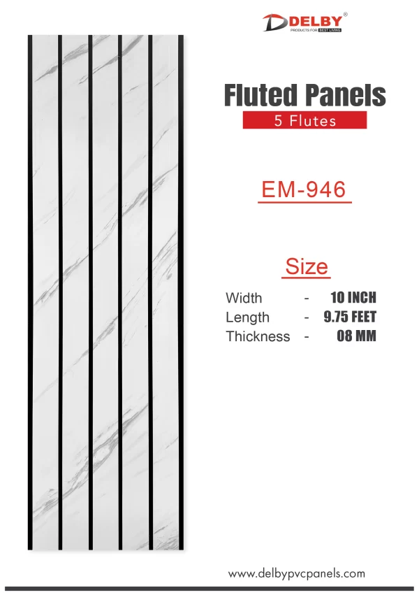 Eco Fluted Panels - 5 Flutes