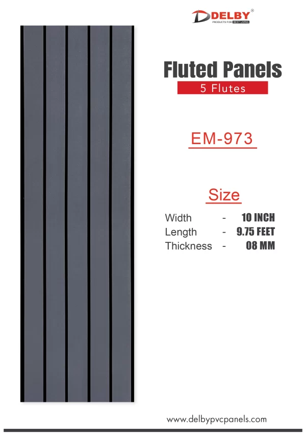 Eco Fluted Panels - 5 Flutes
