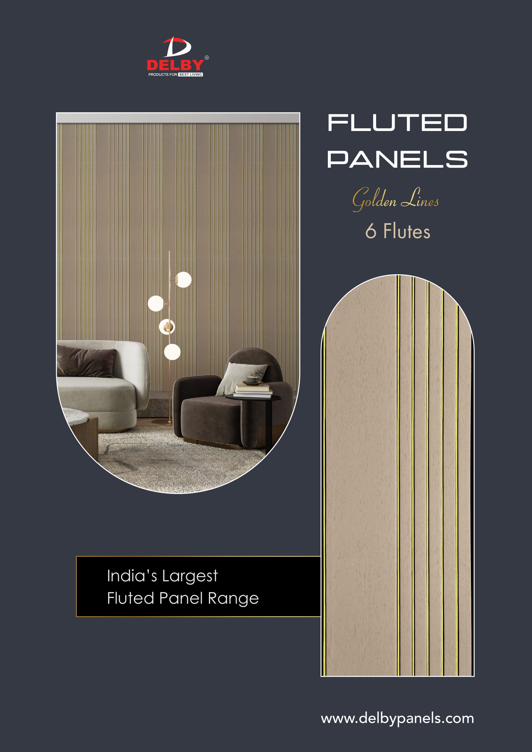 Fluted Panels -6 Flutes