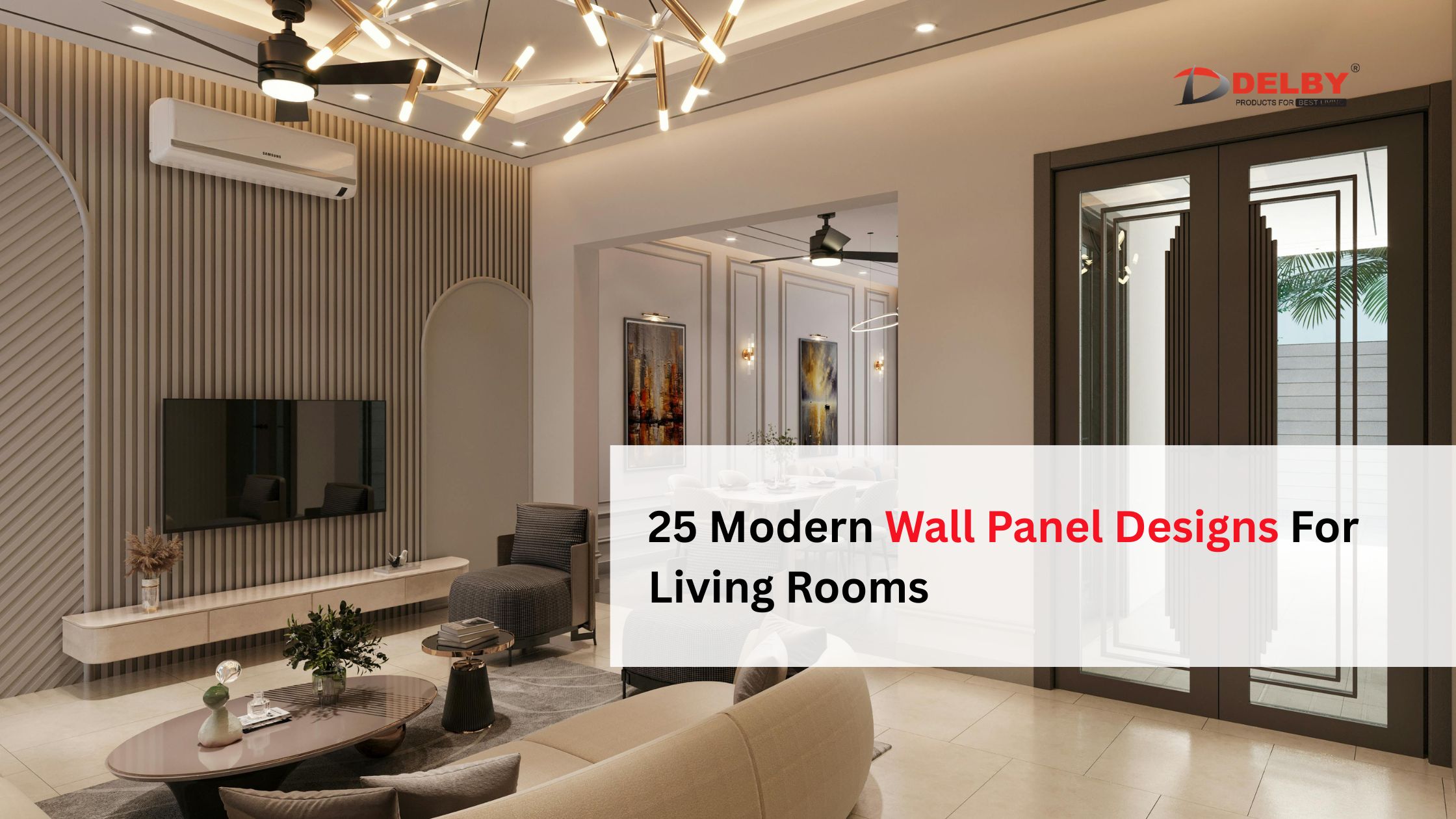 25 Modern Wall Panel Designs For Living Rooms