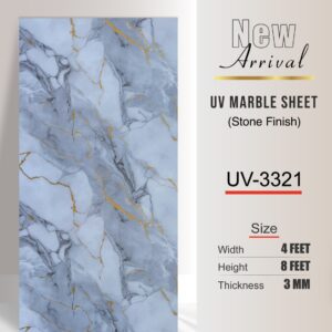 UV Marble Sheets-Stone Finish