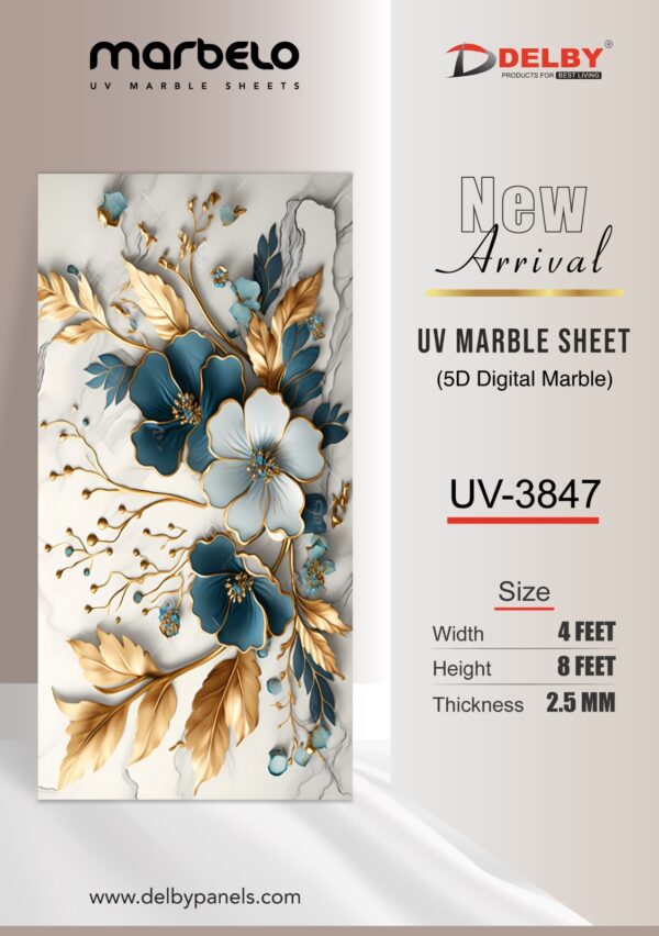 UV Marble Sheets-5D Digital Marble