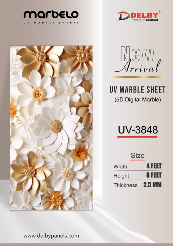 UV Marble Sheets-5D Digital Marble
