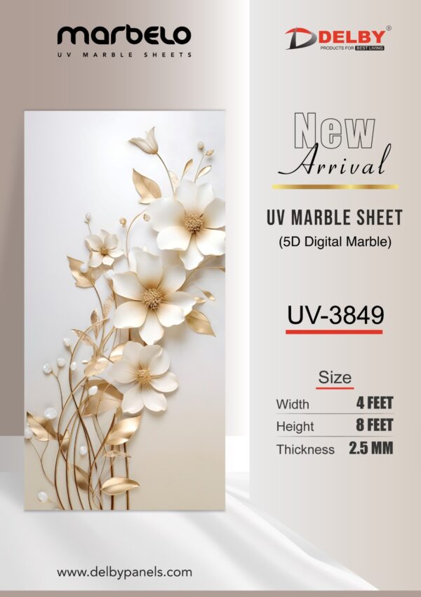 UV Marble Sheets-5D Digital Marble
