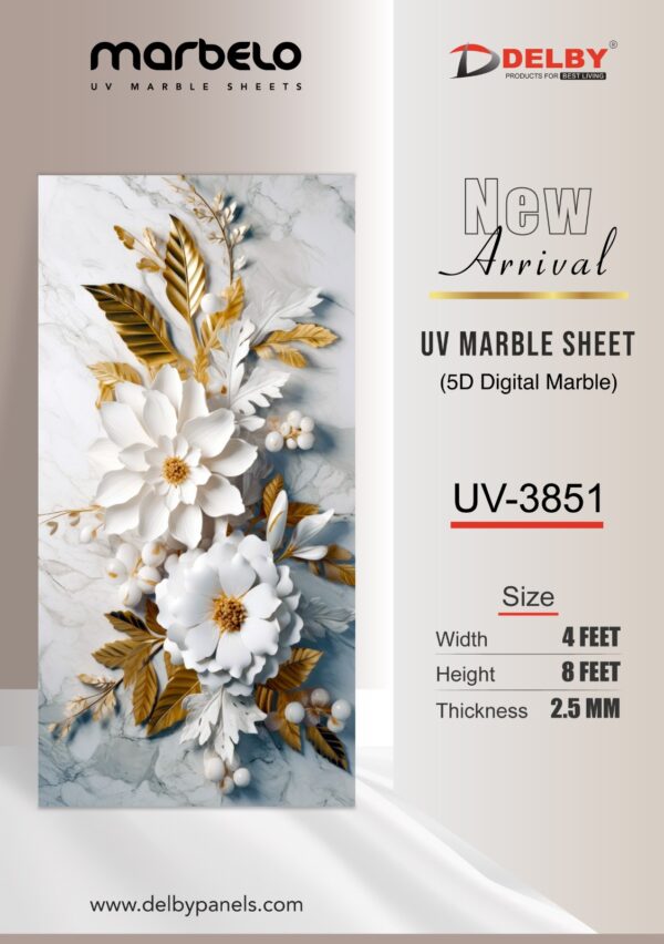 UV Marble Sheets-5D Digital Marble