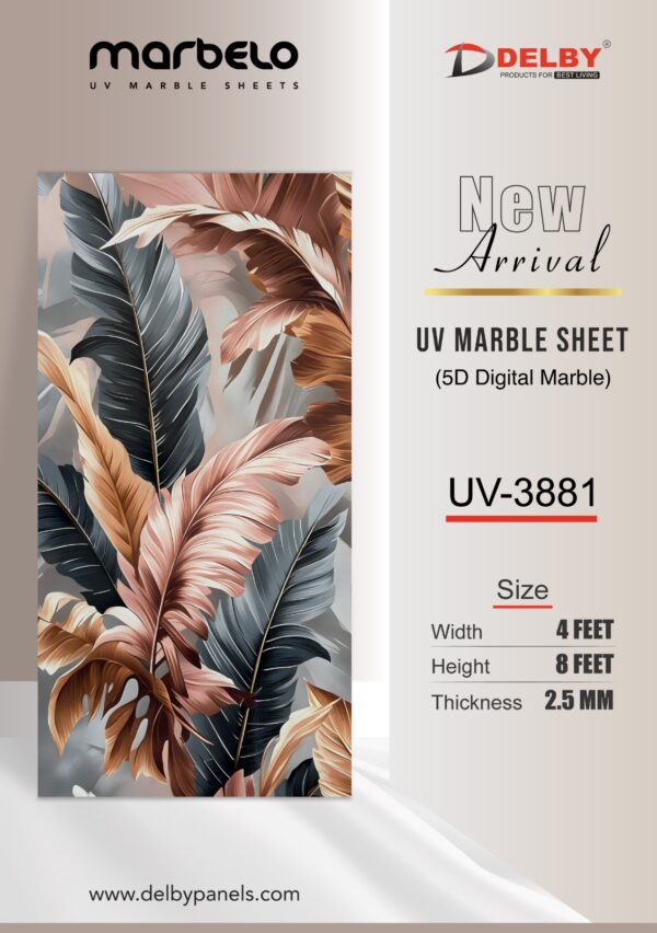 UV Marble Sheets-5D Digital Marble