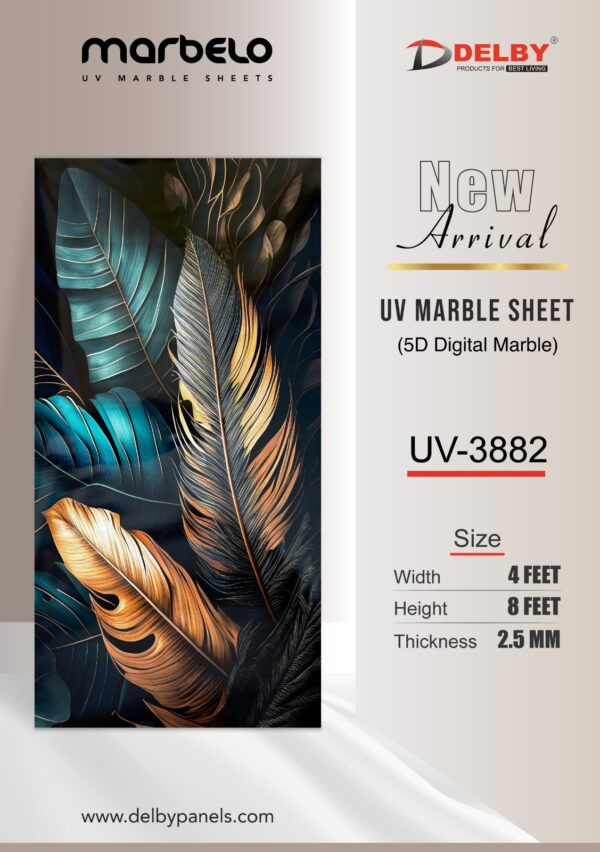 UV Marble Sheets-5D Digital Marble