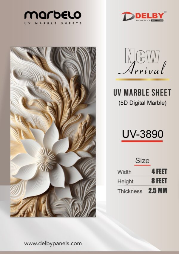 UV Marble Sheets-5D Digital Marble