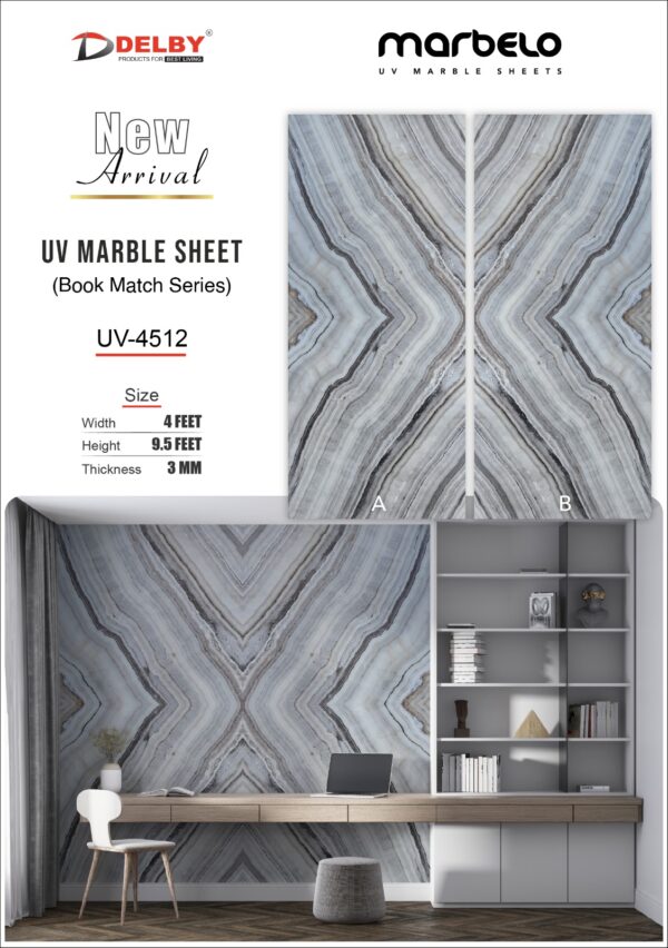 UV Marble Sheets-Book Match Series