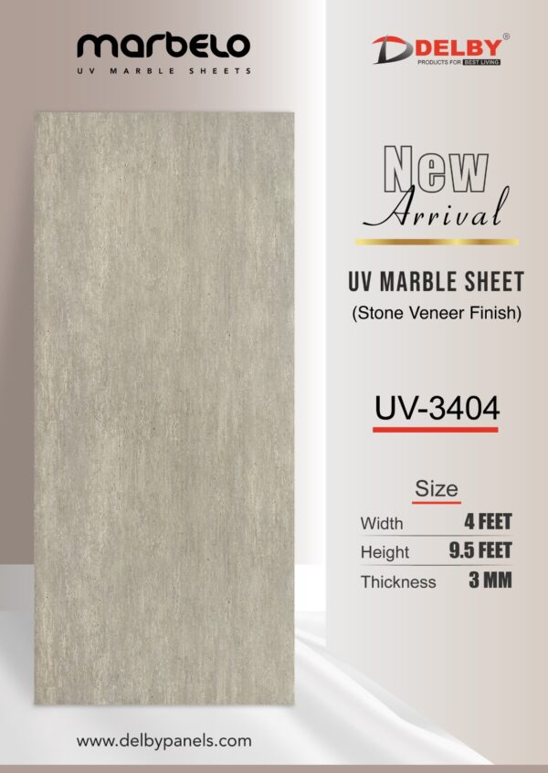 UV Marble Sheets-Stone Veneer Finish