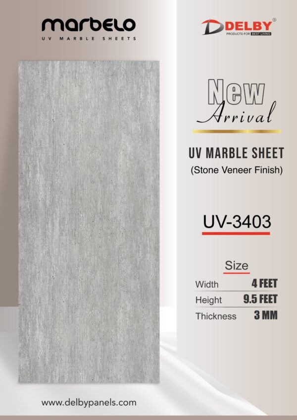 UV Marble Sheets-Stone Veneer Finish
