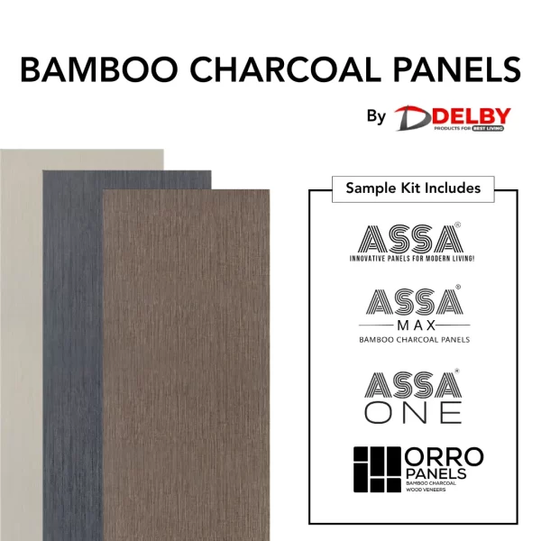 Bamboo Charcoal Panels Sample Kit