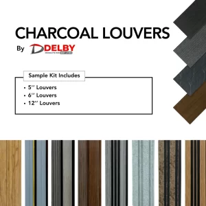 Charcoal Louvers Sample Kit