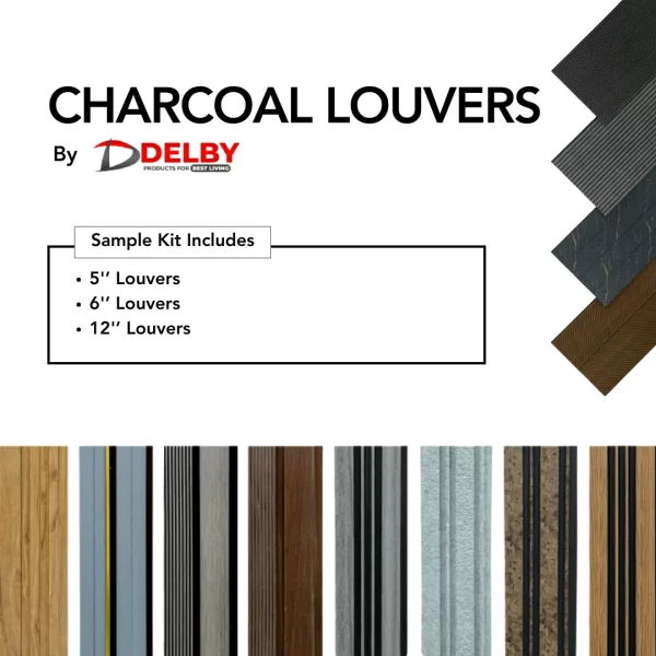 Charcoal Louvers Sample Kit