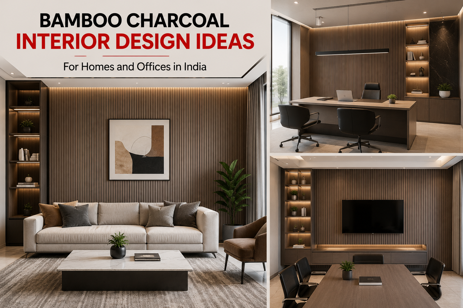 Bamboo Charcoal Interior Design Ideas for Homes and Offices in India