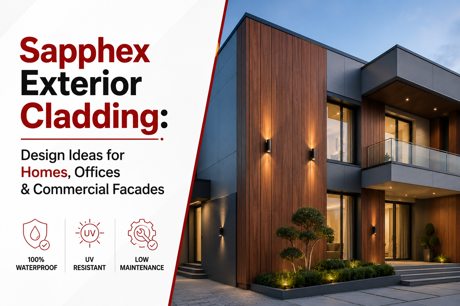 Sapphex Exterior Cladding: Design Ideas for Homes, Offices & Commercial Facades