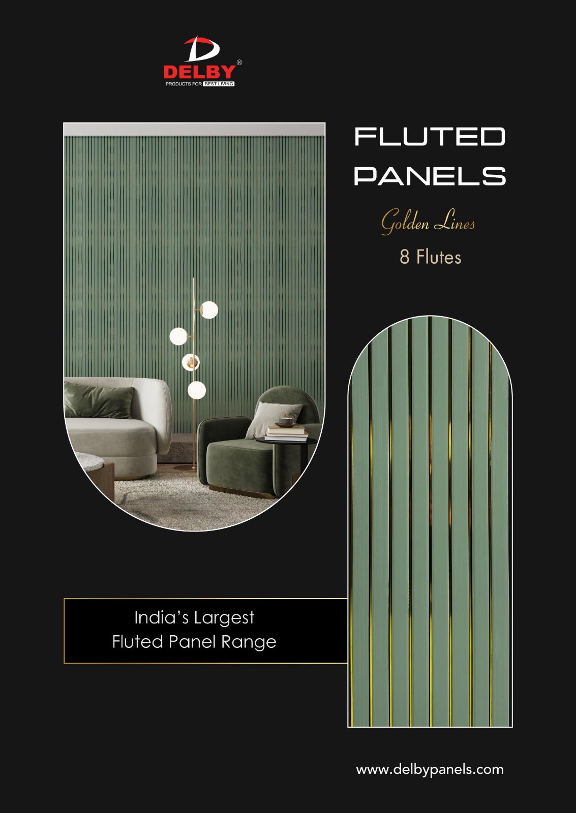 Fluted Panels - 8 Flutes